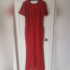 Romper Short Sleeve Red Size Medium